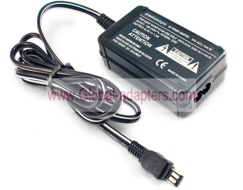 NEW Sony AC-L15A AC Power Adapter 8.4V 1.5A for Sony Handycam DCR-TRV33 Mini DV NTSC Digital Camcord